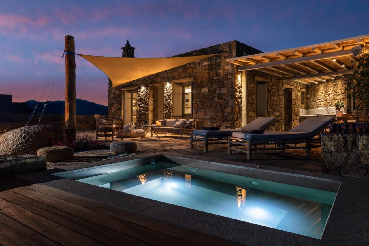 Mykonos Ag Villas In Ftelia Beach Екстер'єр фото