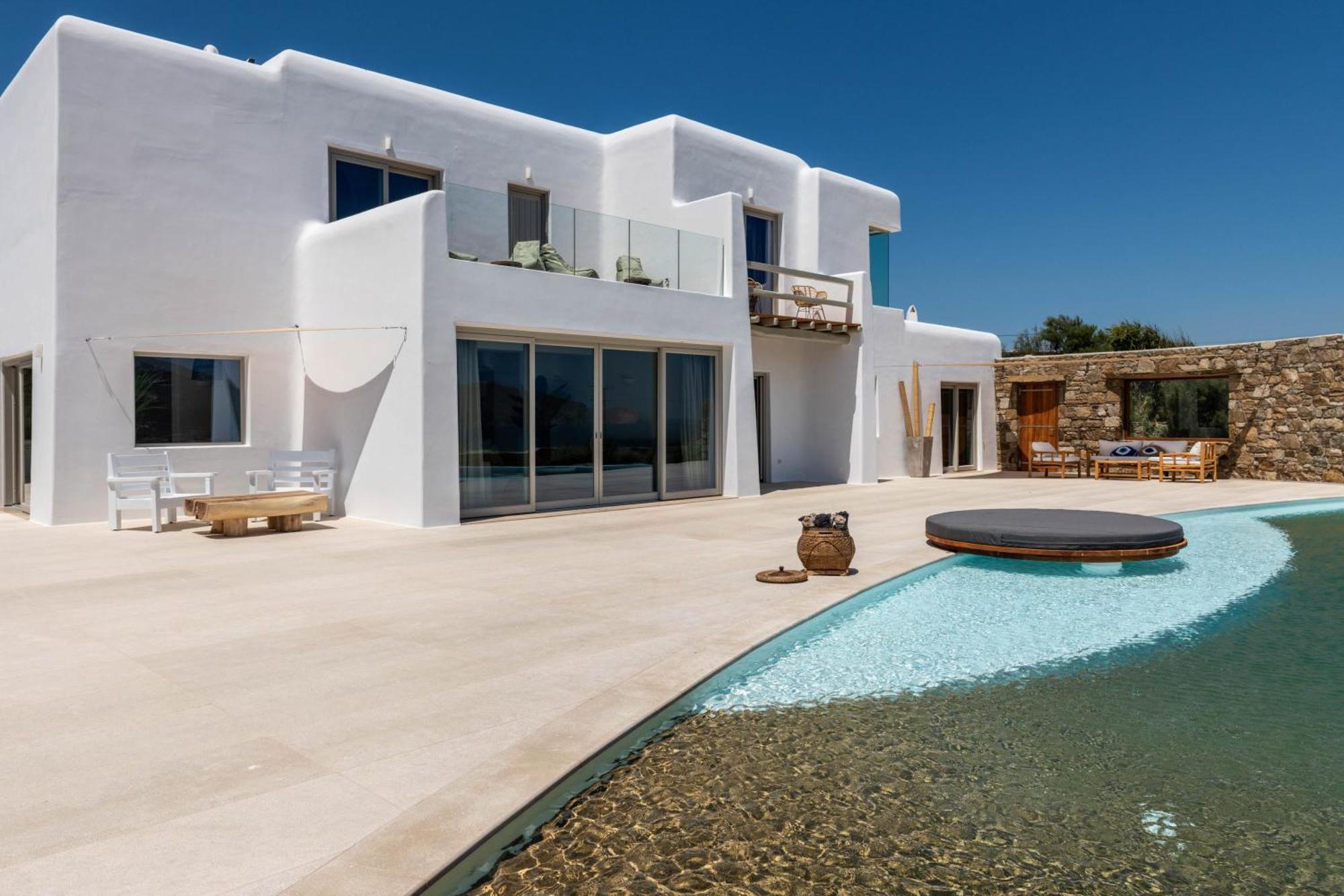 Mykonos Ag Villas In Ftelia Beach Екстер'єр фото